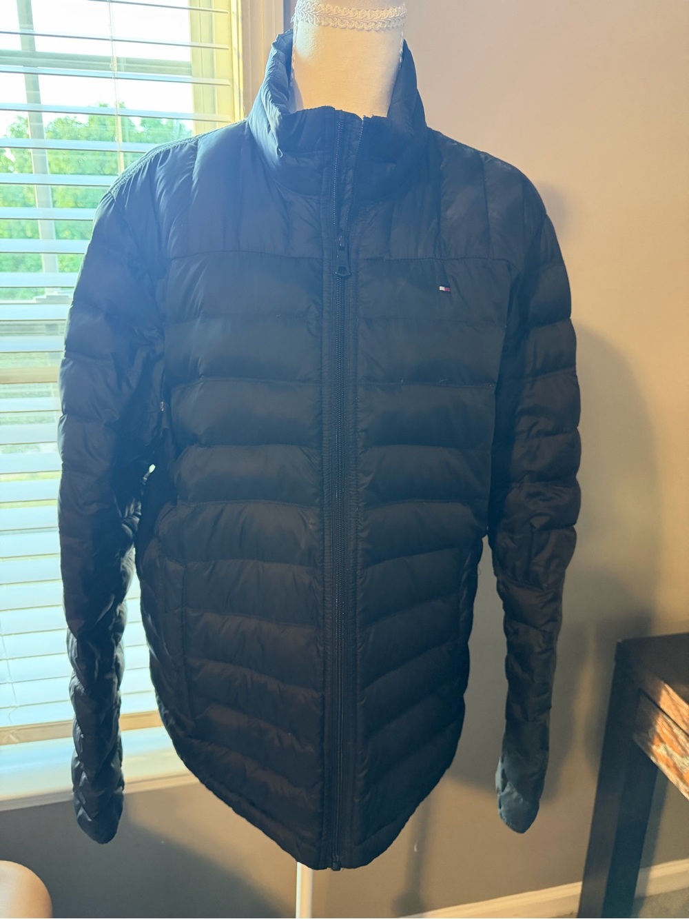 Tommy Hilfiger Men's Black Quilted Puffer Coat